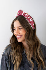 Brianna Cannon: WOO PIG Cross Stitch headband - Adult Size