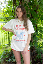 Red, White, & Boozy Tee - Ivory