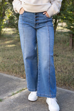 [KUT] Meg High Rise Wide Leg Jeans - Lightning