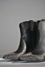 Zane Embellished Cowboy Boots- Black