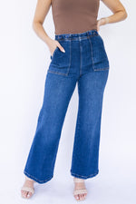 [Dear John] Fiona Super High Rise Wide Leg Jean - Seascape