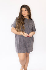 Curvy Easy Going T-Shirt Dress - Black