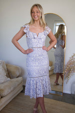 The Daphne Lavender Lace Dress