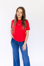 Classic Boxy Fit Tee - Red