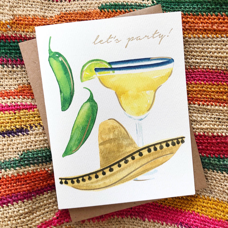 Let's Party Fiesta Greeting Card | Birthday Card