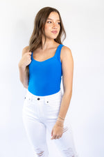 Feels Like Butter Tank Bodysuit - Blue