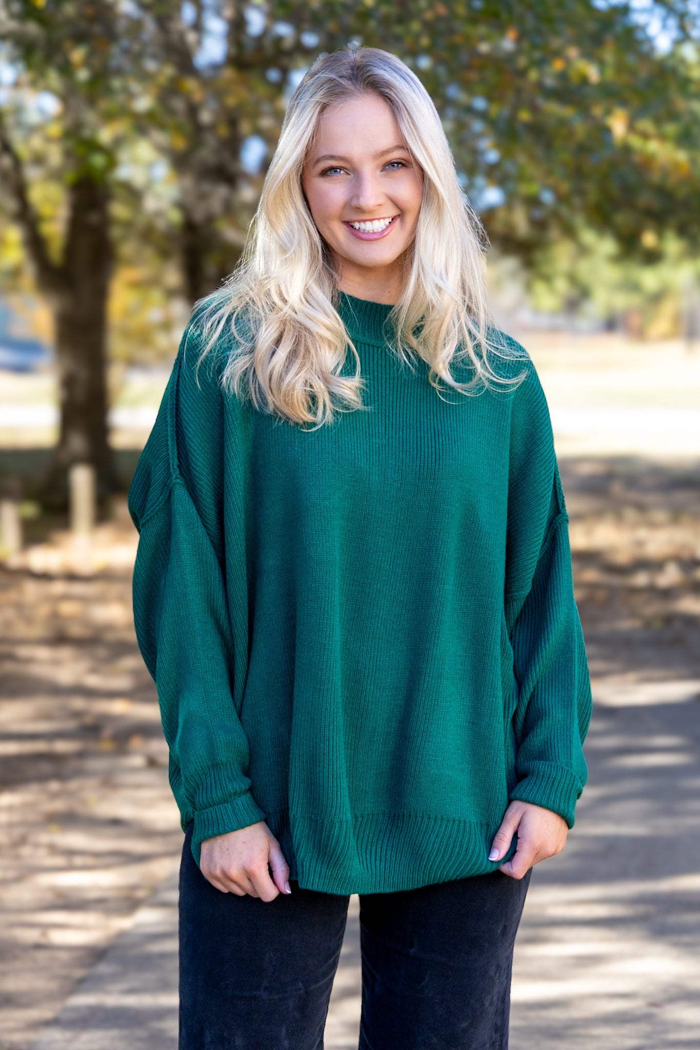 Matilda Oversized Sweater - Green