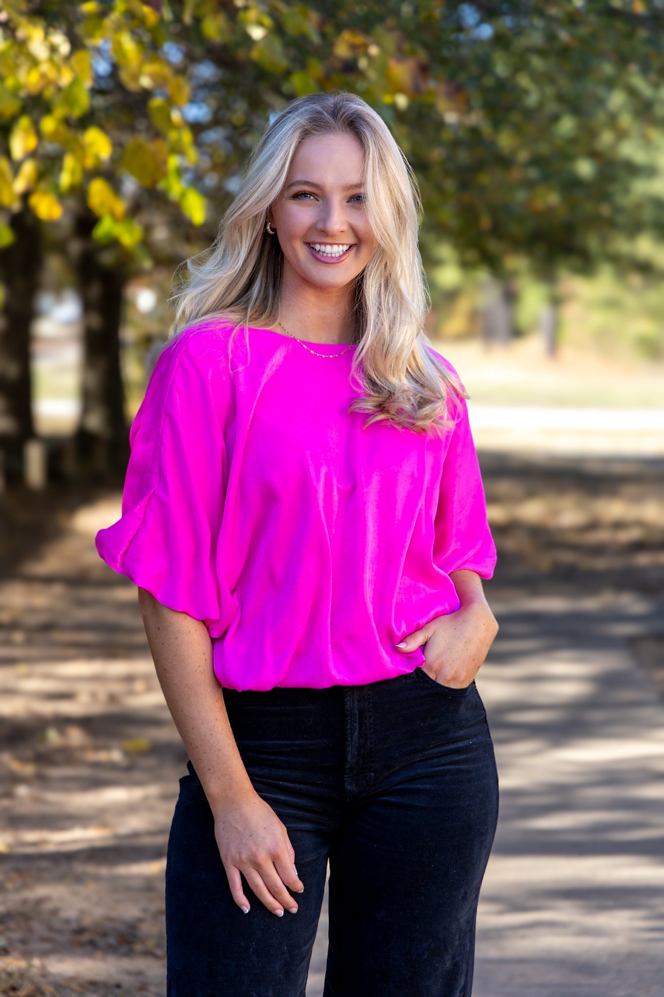 Barbie Bubble Blouse - Pink