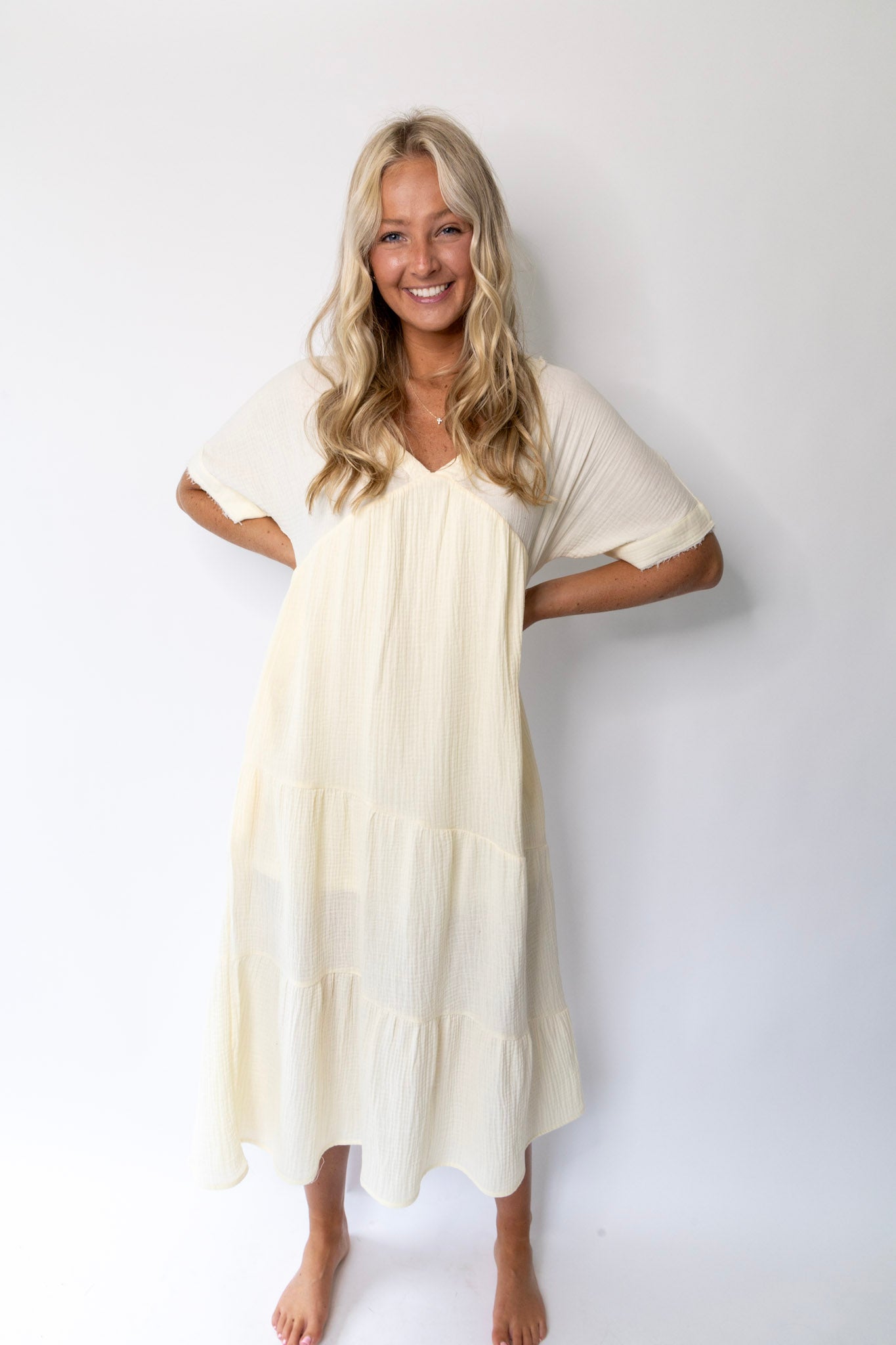 Cotton Maxi Dress - Cream