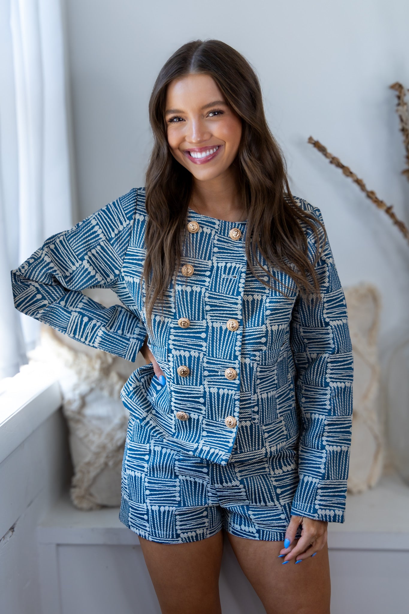 Abstract Blazer Jacket