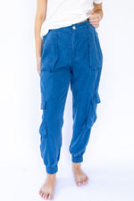 [Dear John] Sandy Super High Rise Ankle Trouser Pant - Blueberry