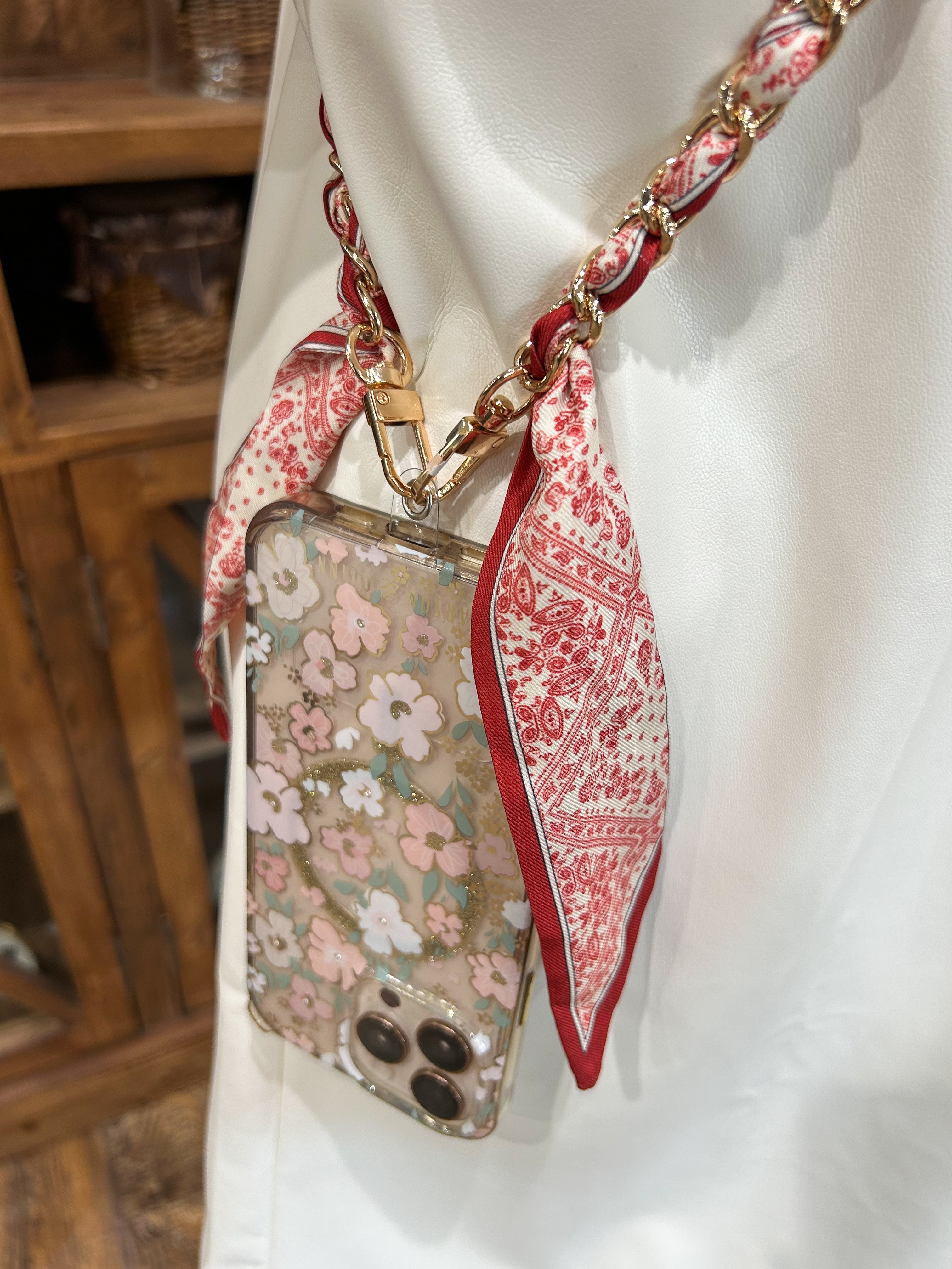 Crossbody Phone Chain - Red