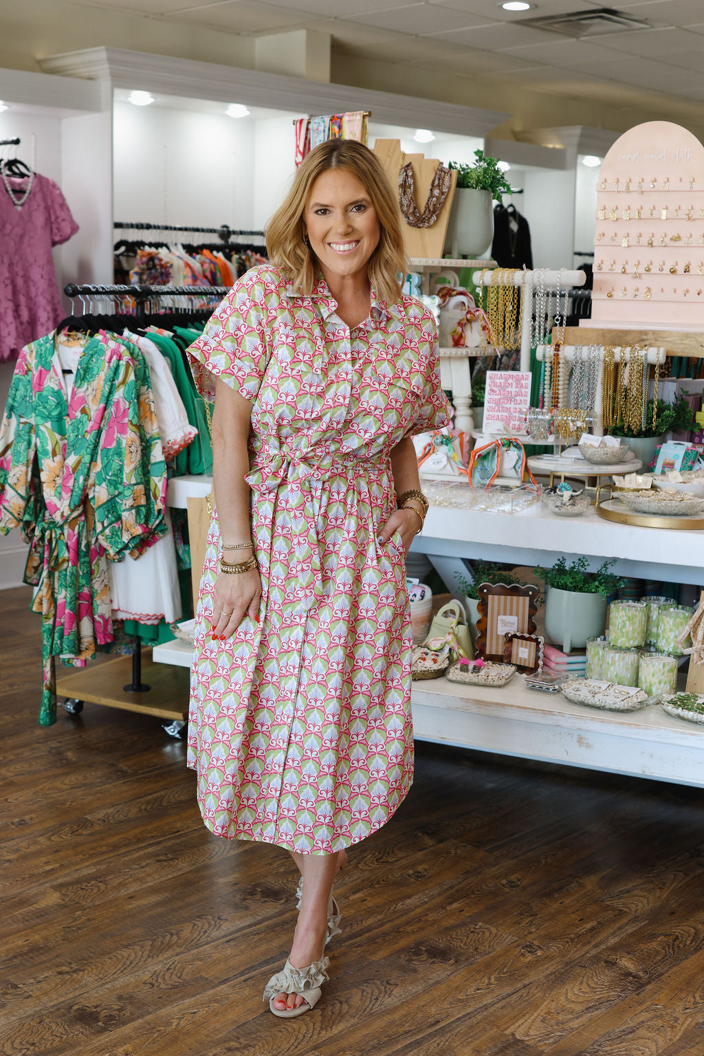 Mythic Petals Shirt Dress