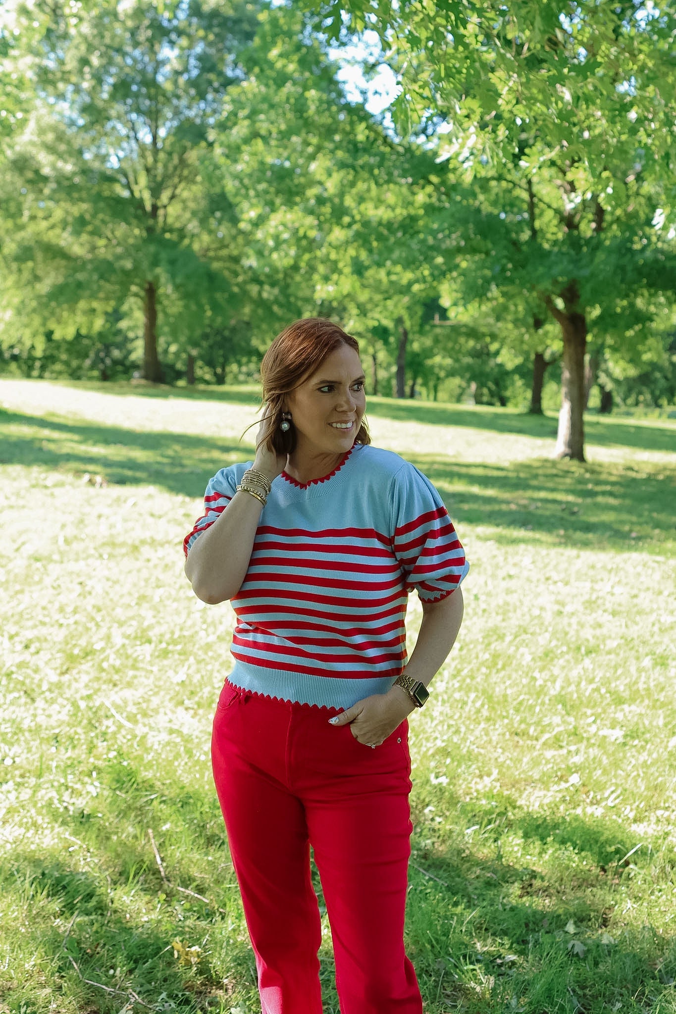 Maverick Stripe Sweater Top