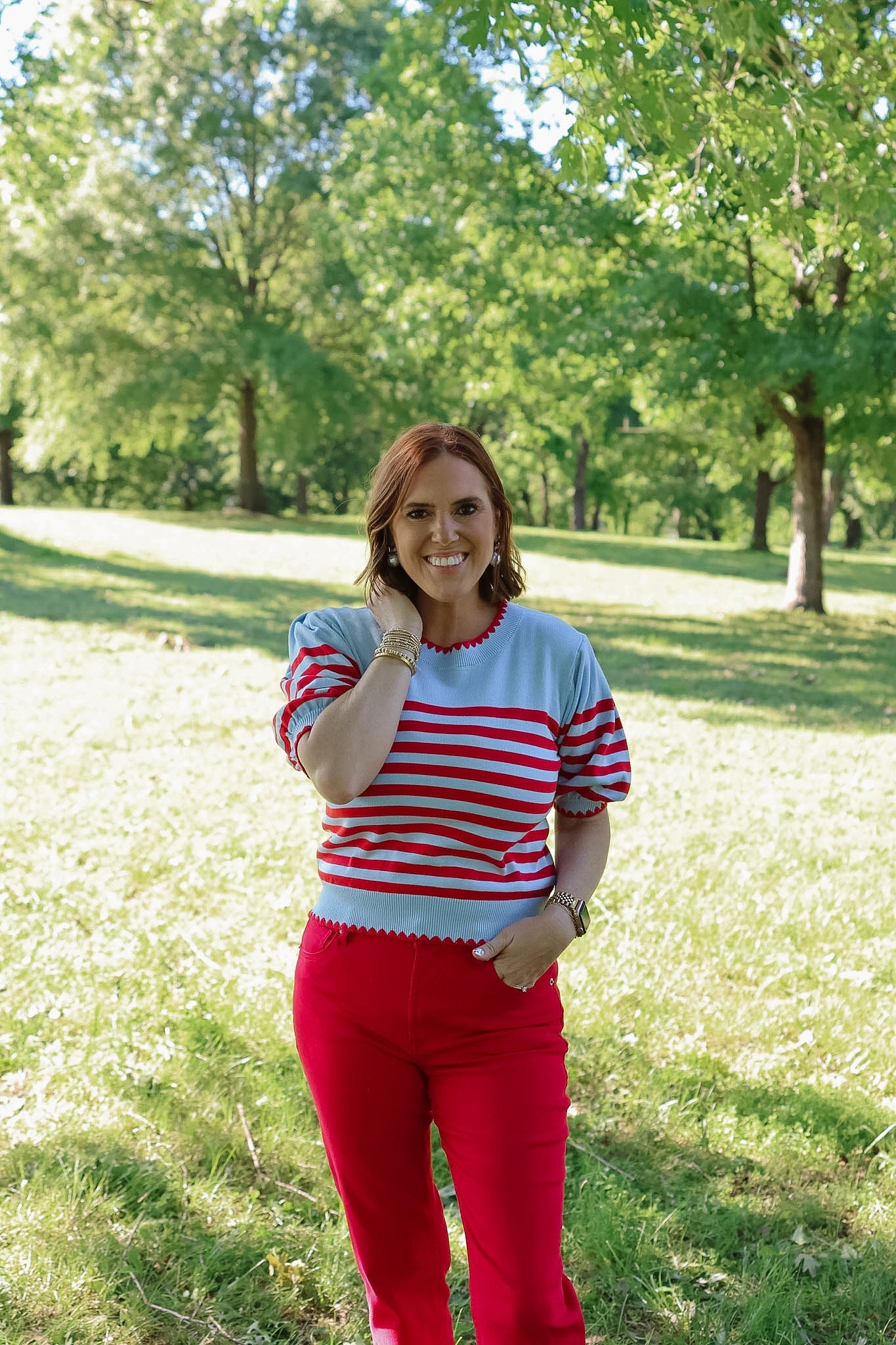 Maverick Stripe Sweater Top