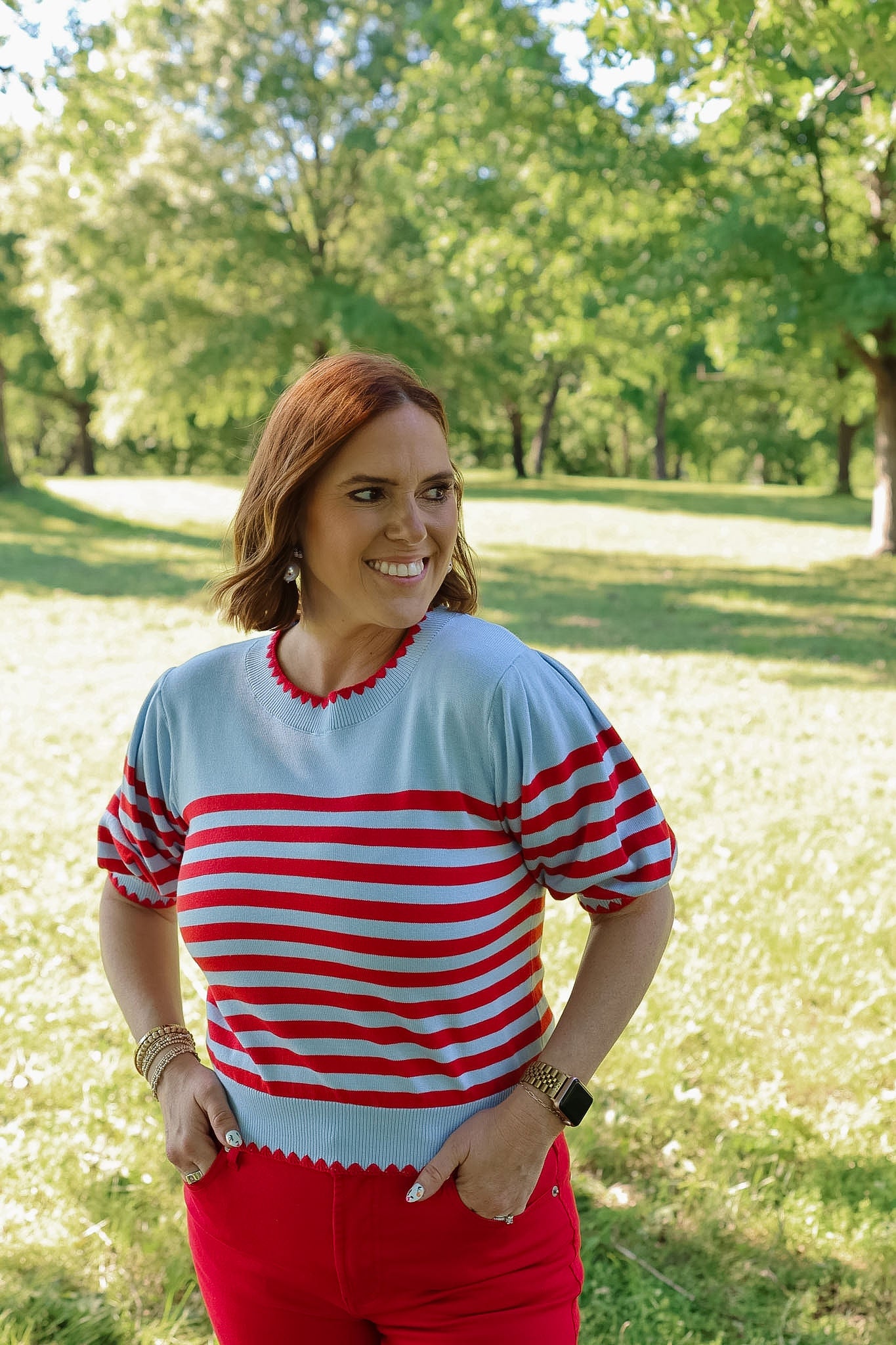 Maverick Stripe Sweater Top