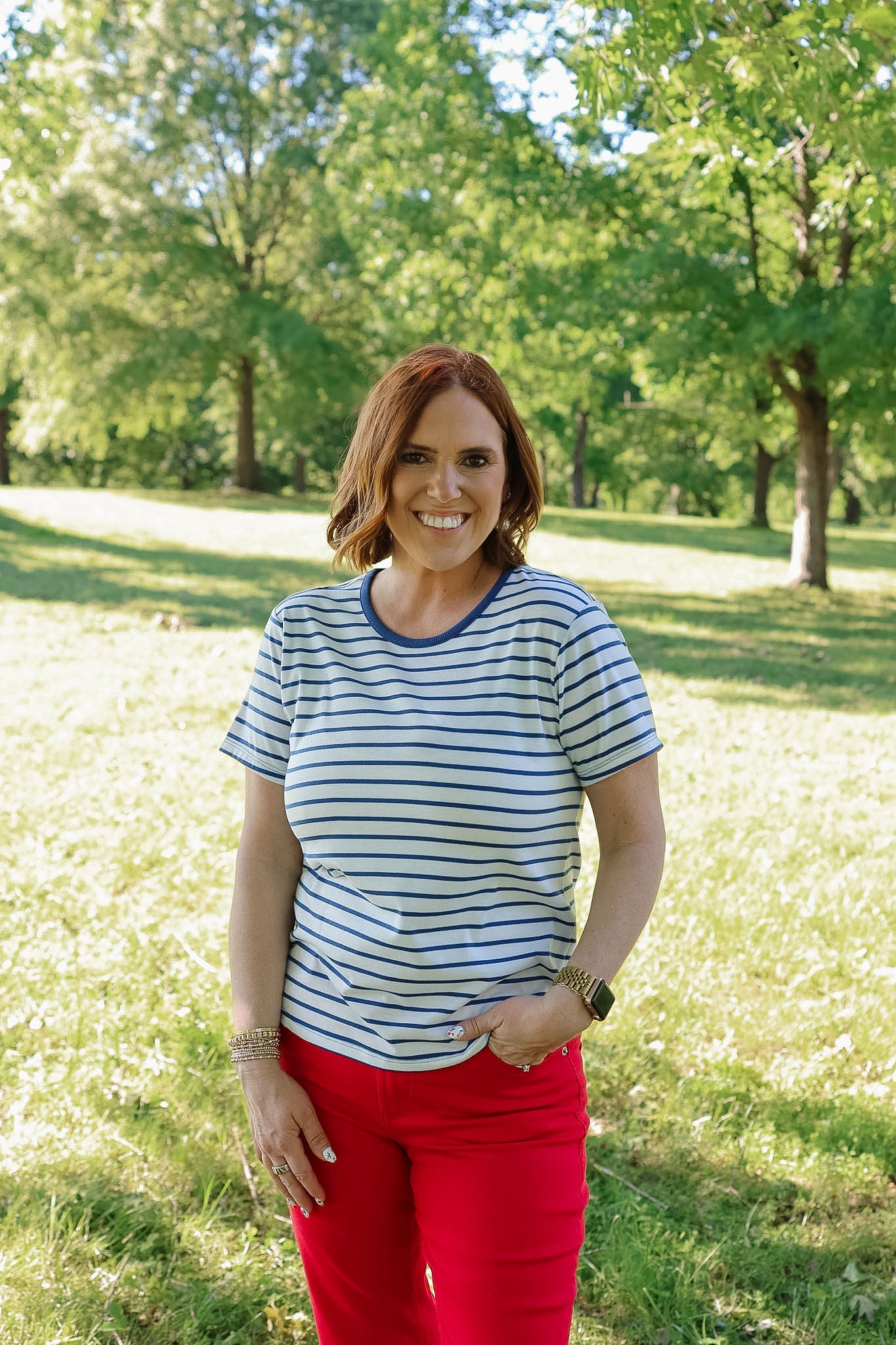 Unity Top - Riviera Stripe