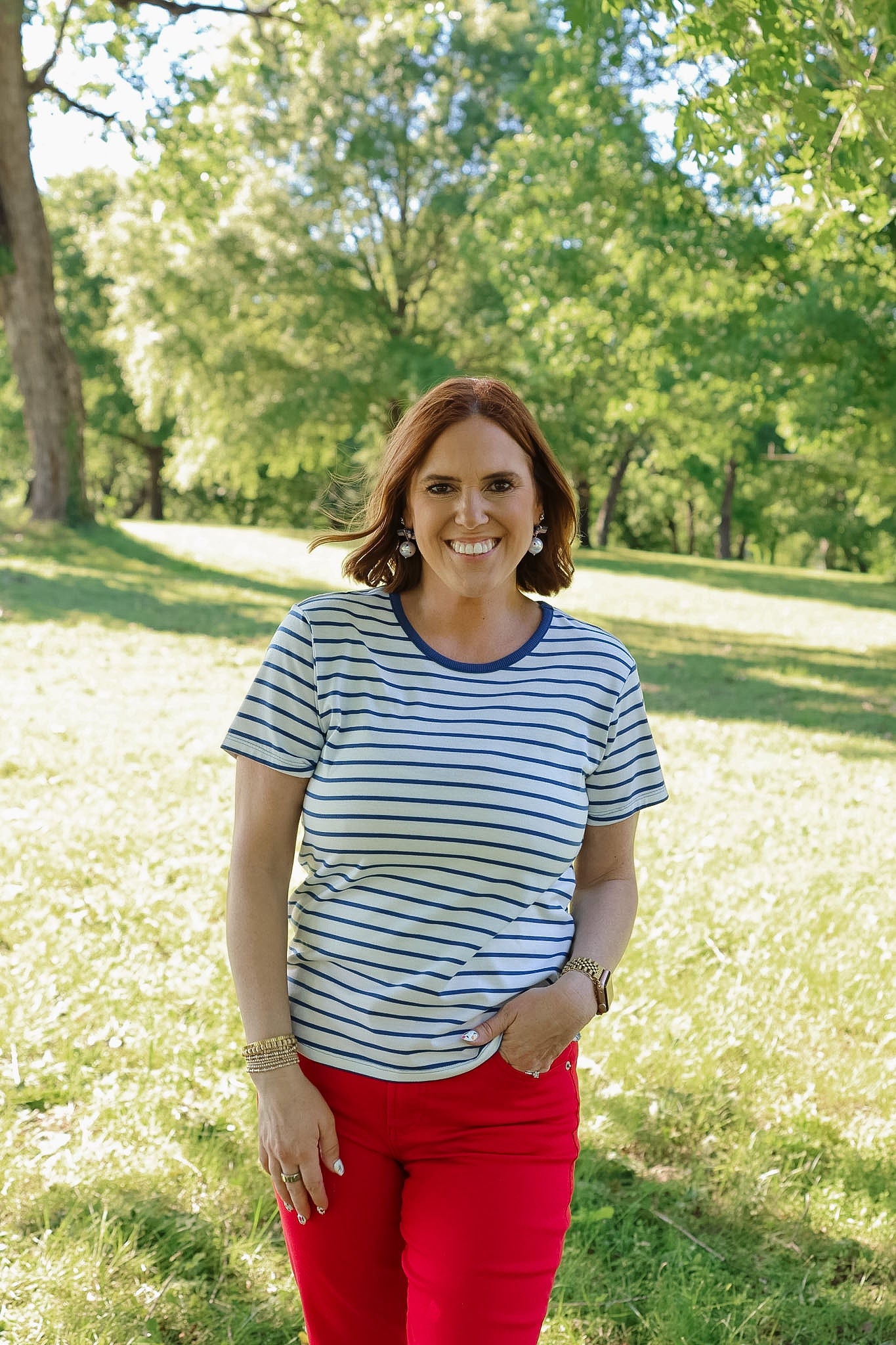 Unity Top - Riviera Stripe