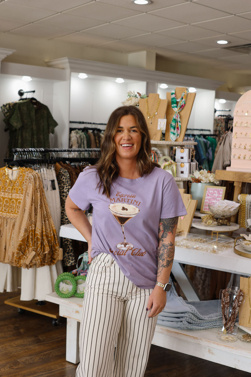 Espresso Martini Boy Tee - Lavender