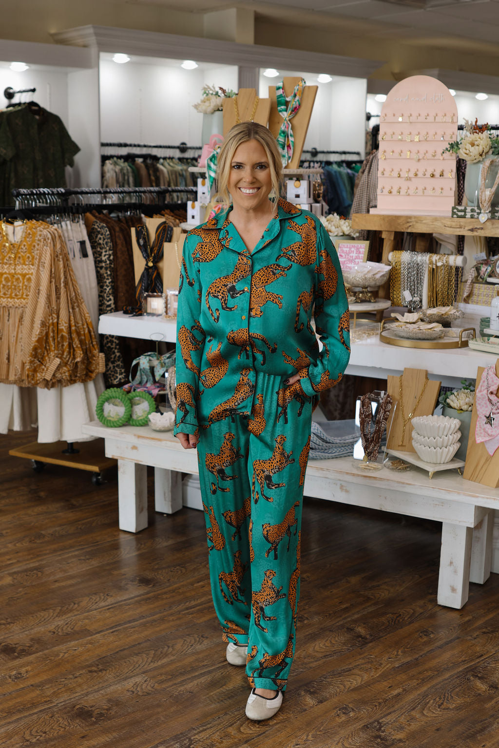 Jade Traji Tiger Pajama Set - SOLD AS SET