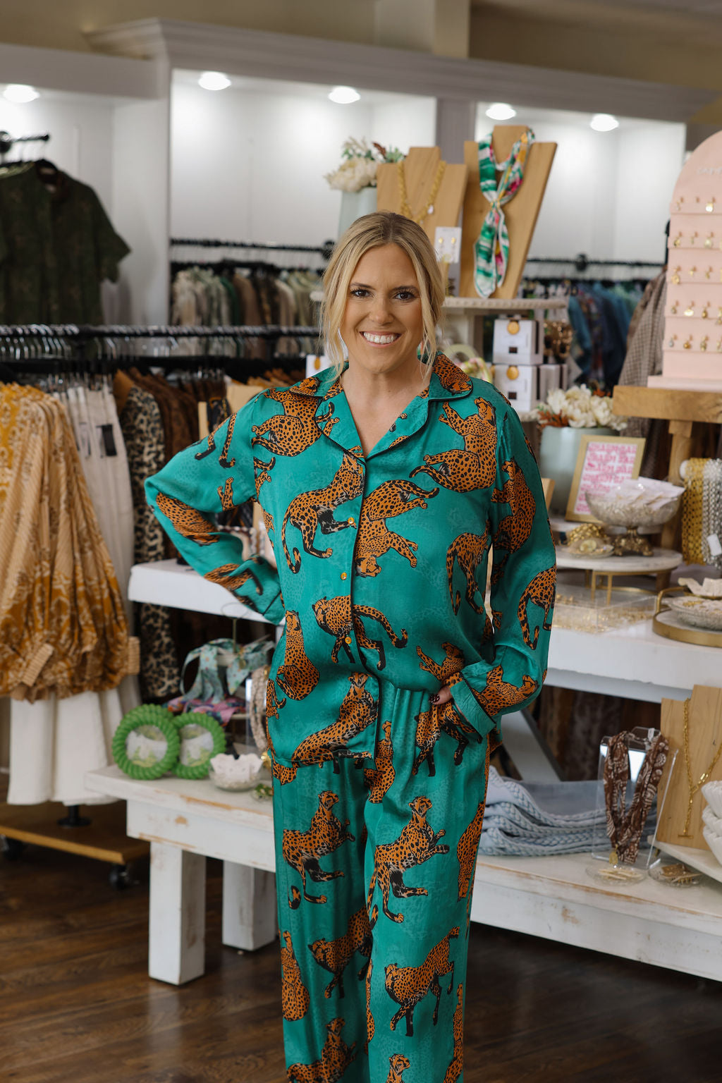 Jade Traji Tiger Pajama Set - SOLD AS SET