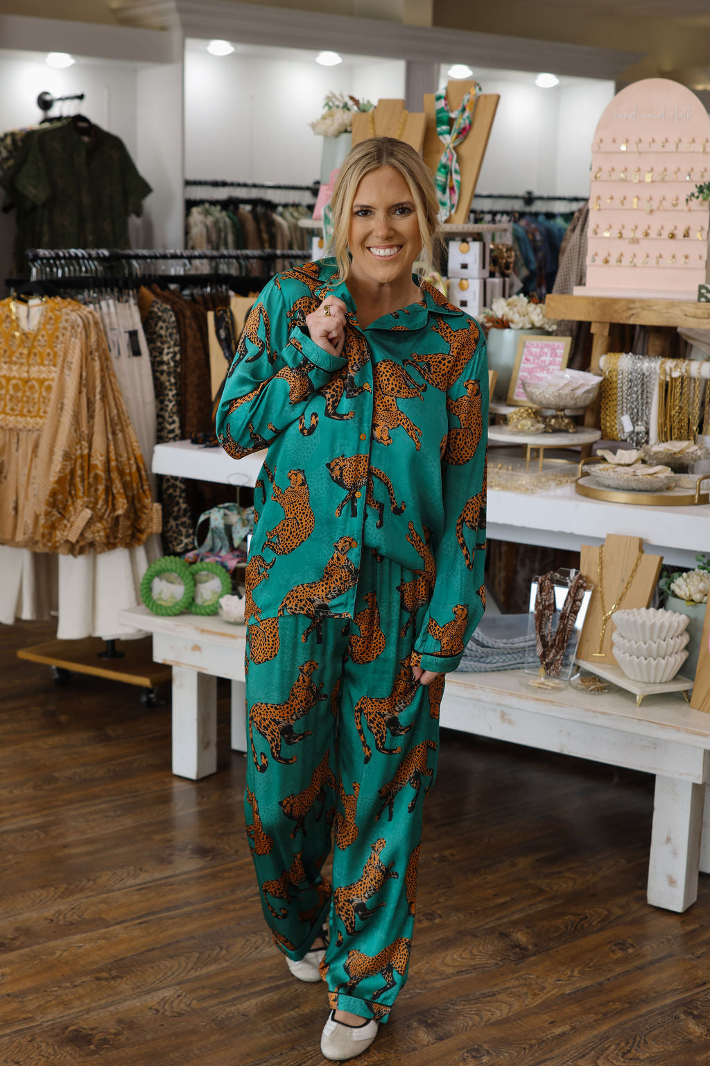Jade Traji Tiger Pajama Set - SOLD AS SET