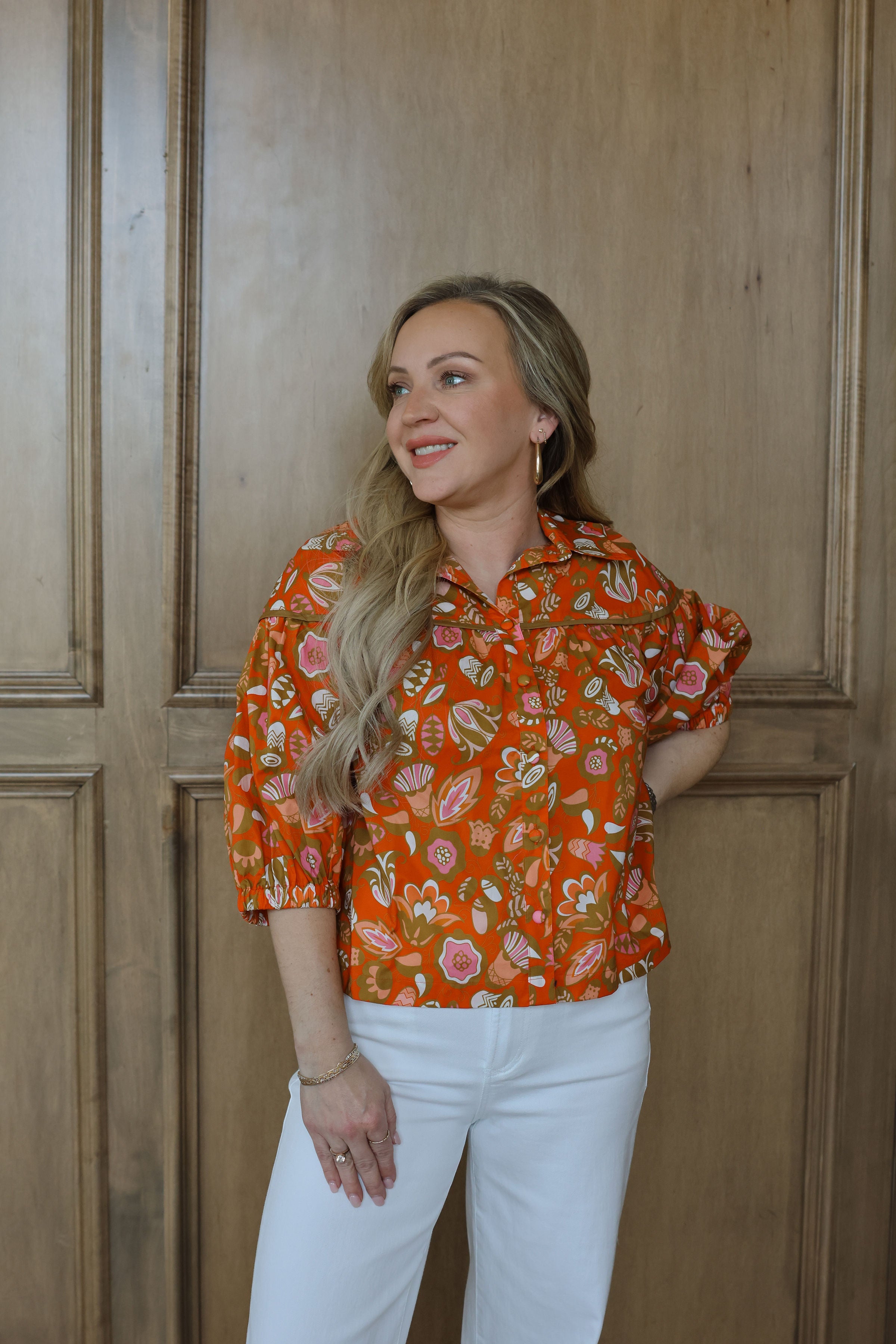 Harvest Round Yoke Blouse