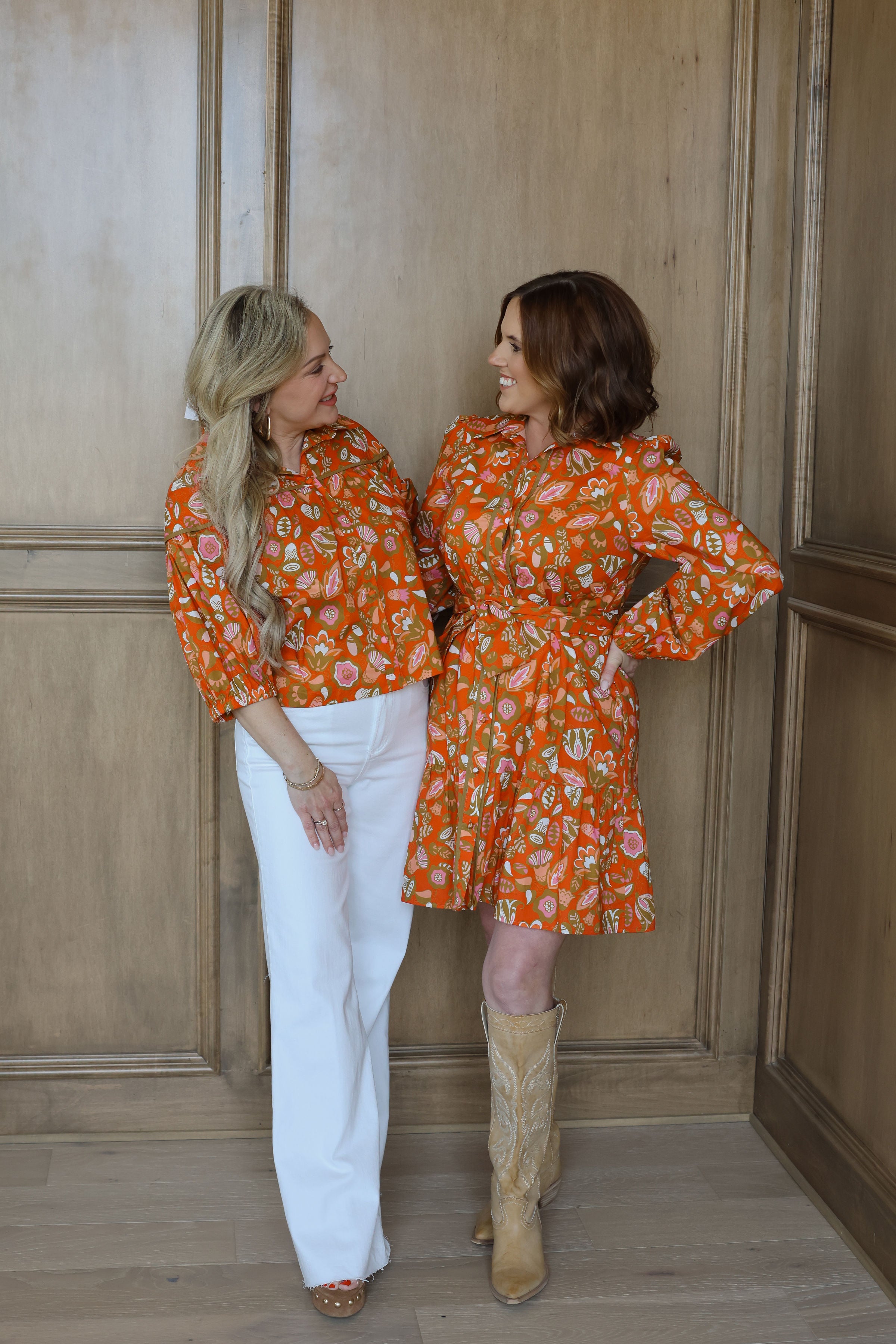 Harvest Ruffles Hem Shirt Dress