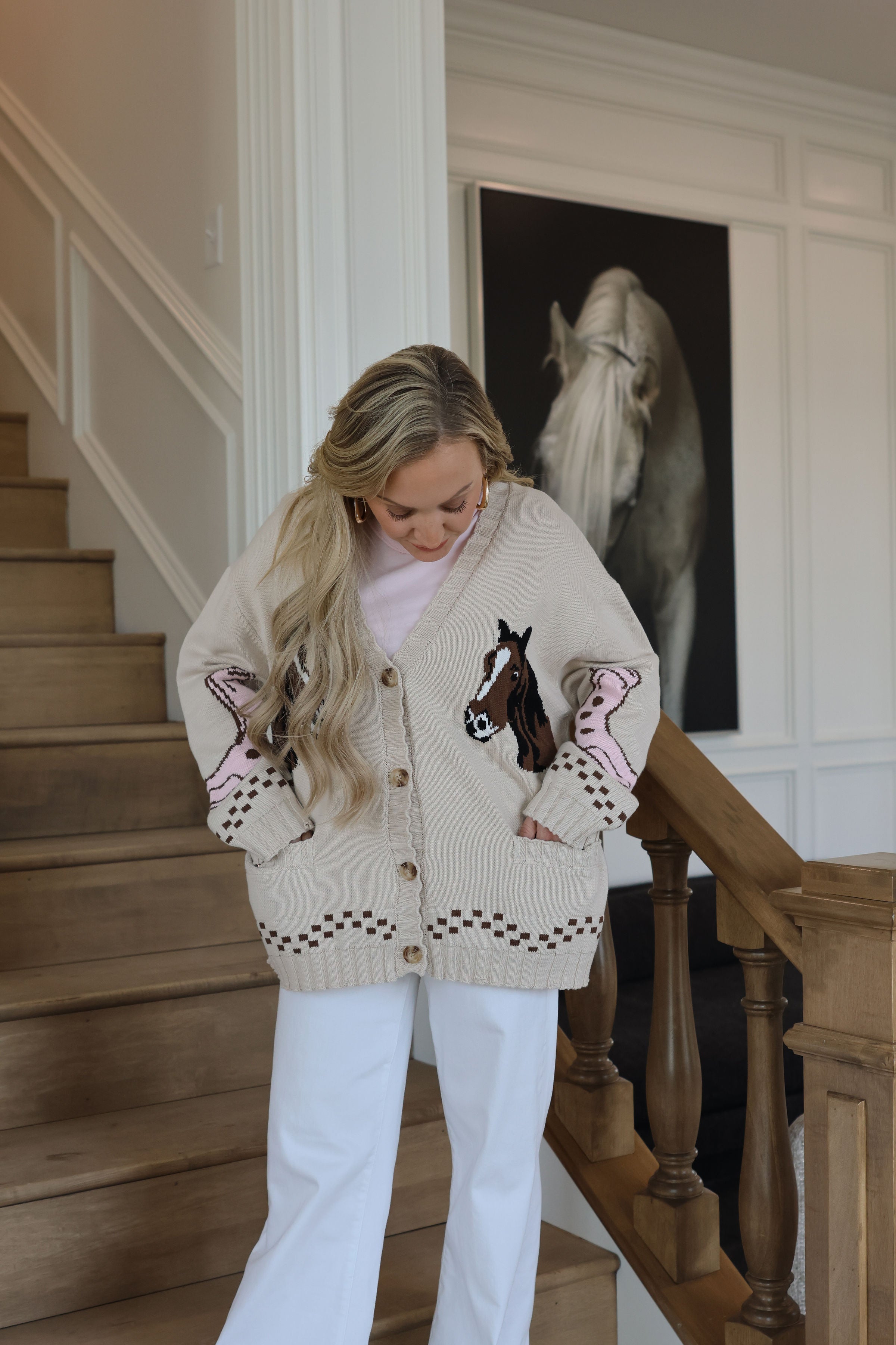 Western Detail Knit Cardigan