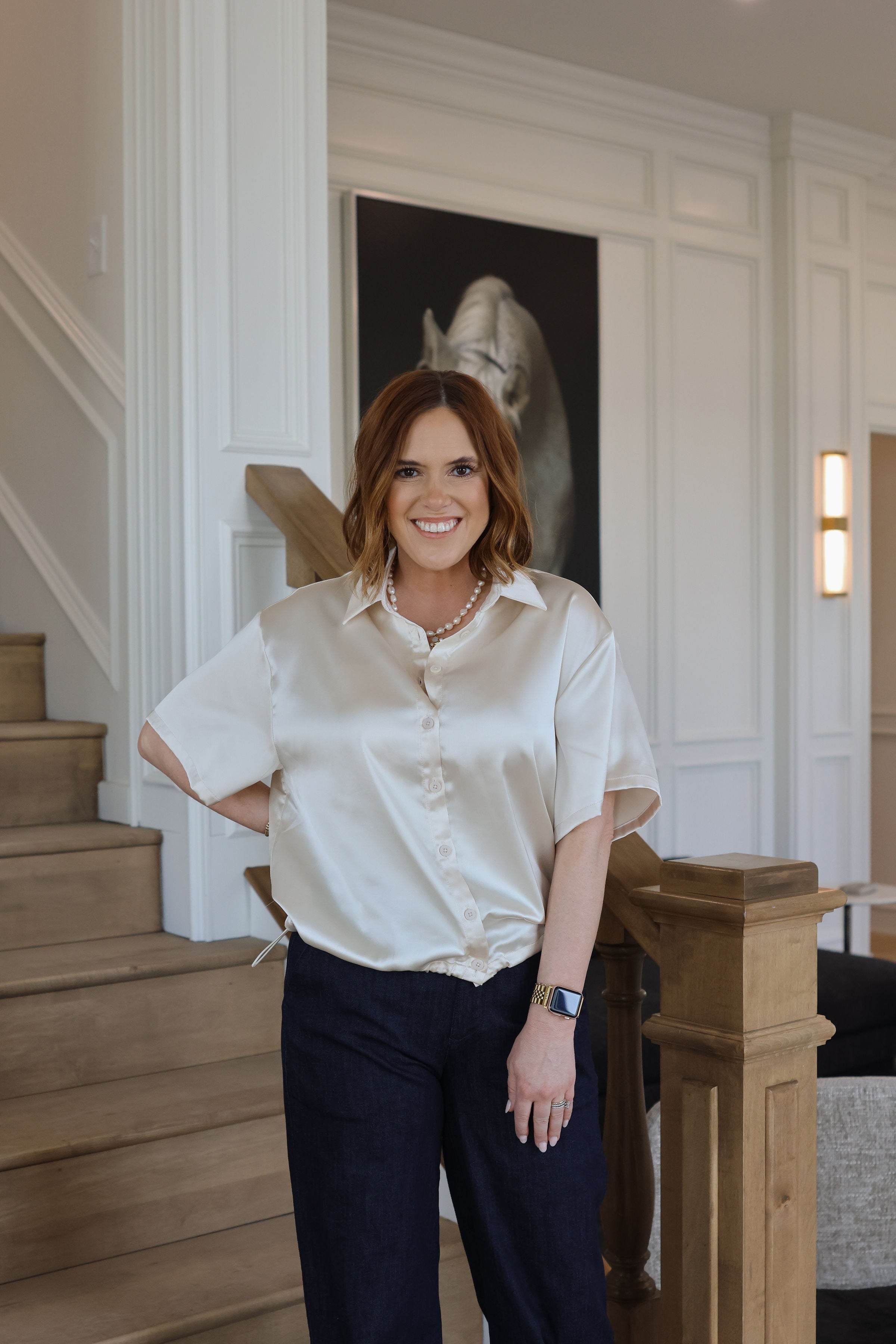 Janine Top - Champagne