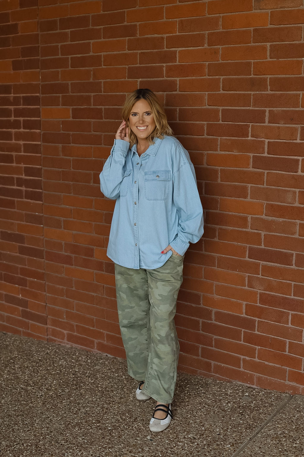 Adrianna Shirt - Light Blue