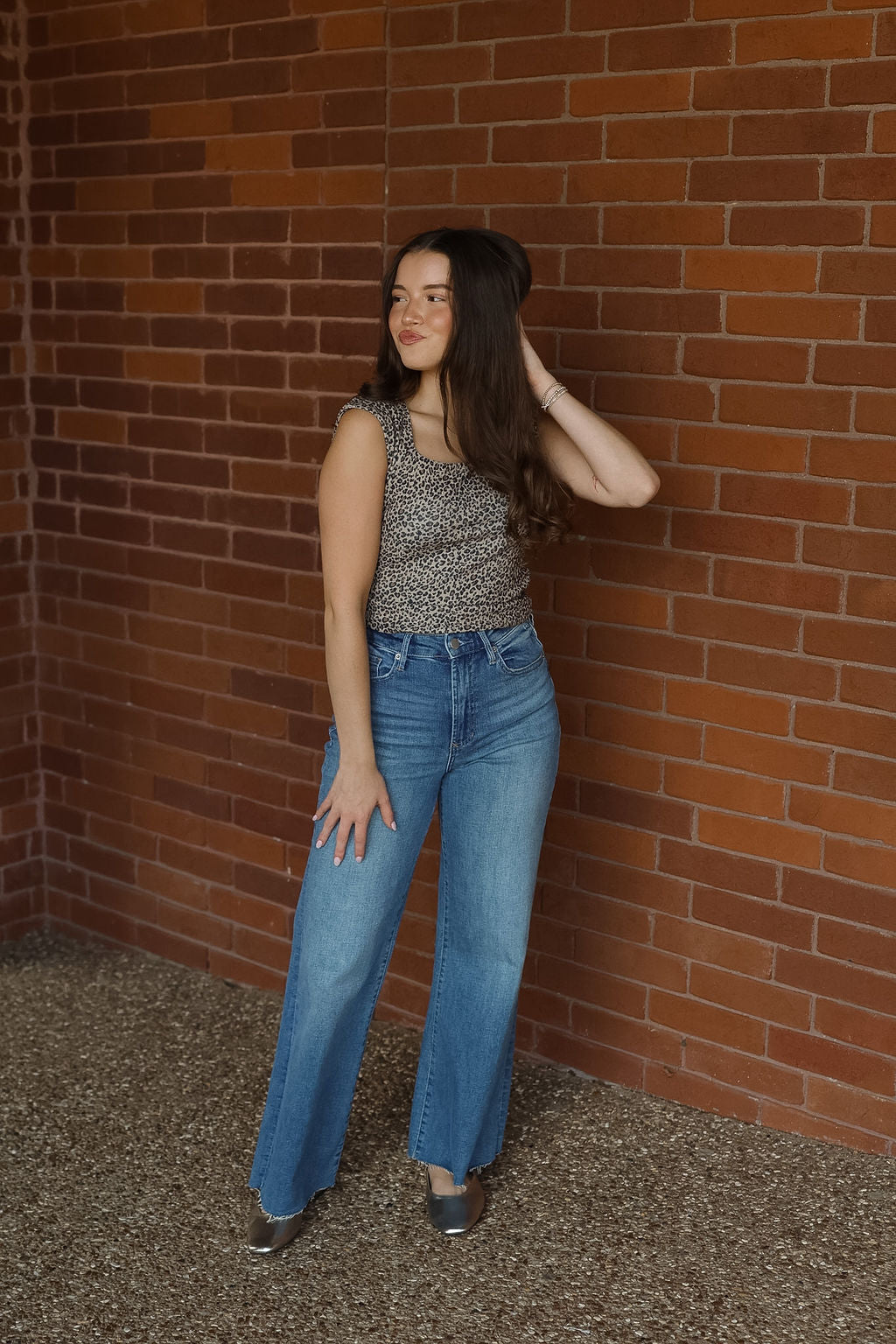 Roxie Cheetah Square Neck Top