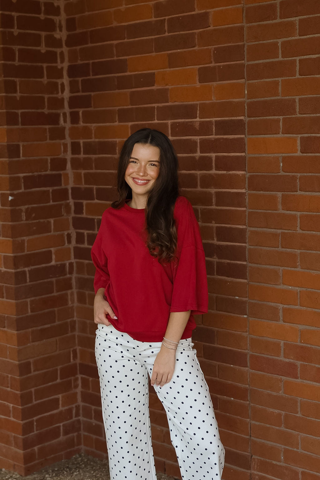 Baxter Boxy Top - Red