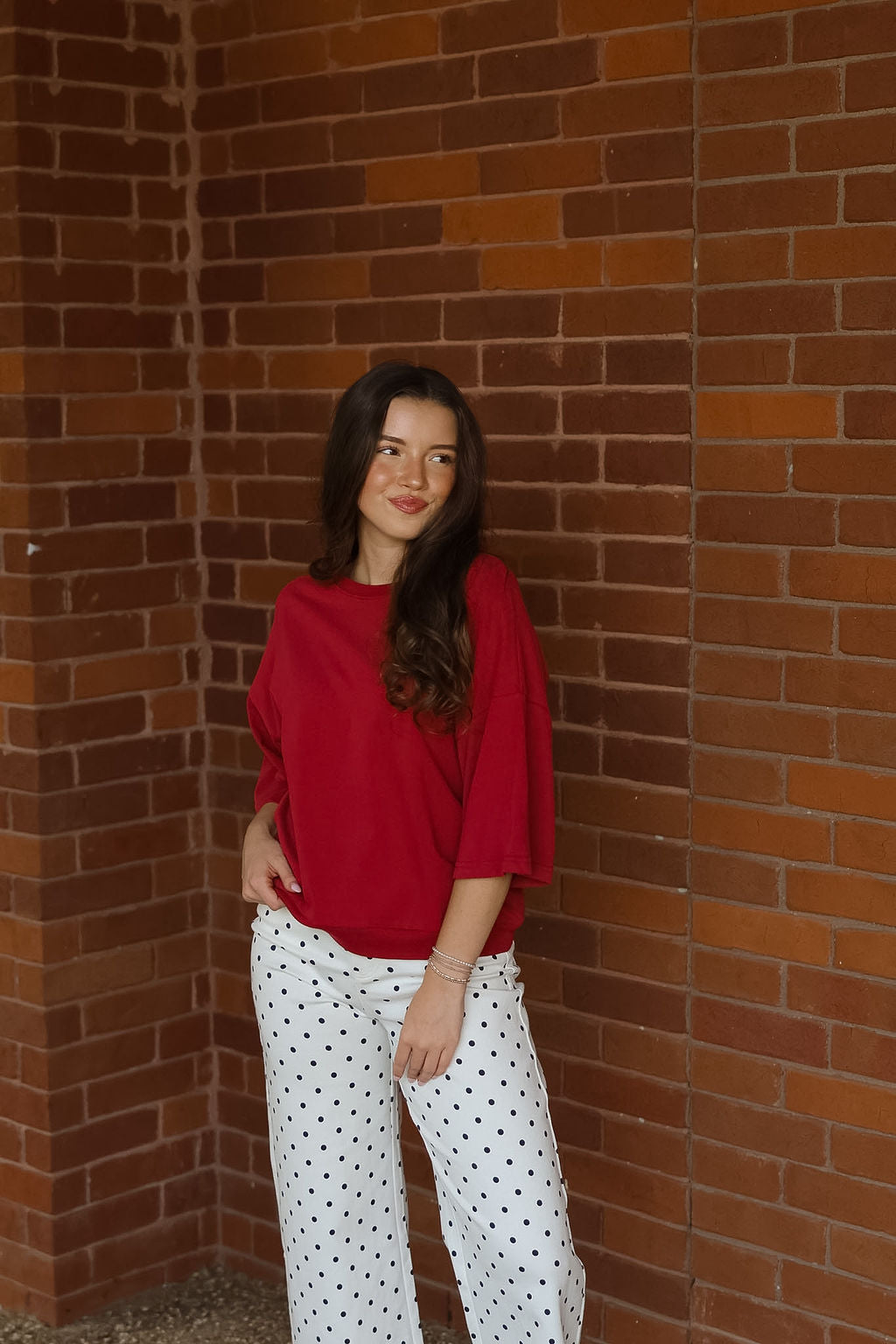 Baxter Boxy Top - Red