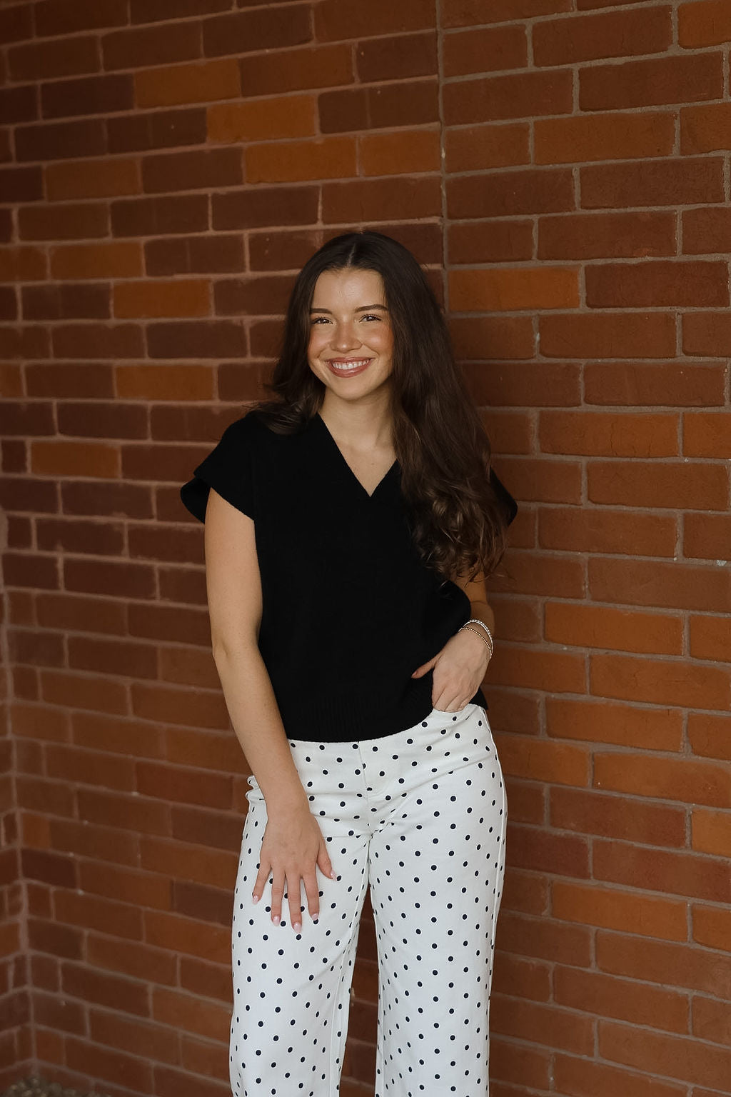 Emma Sweater Vest - Black