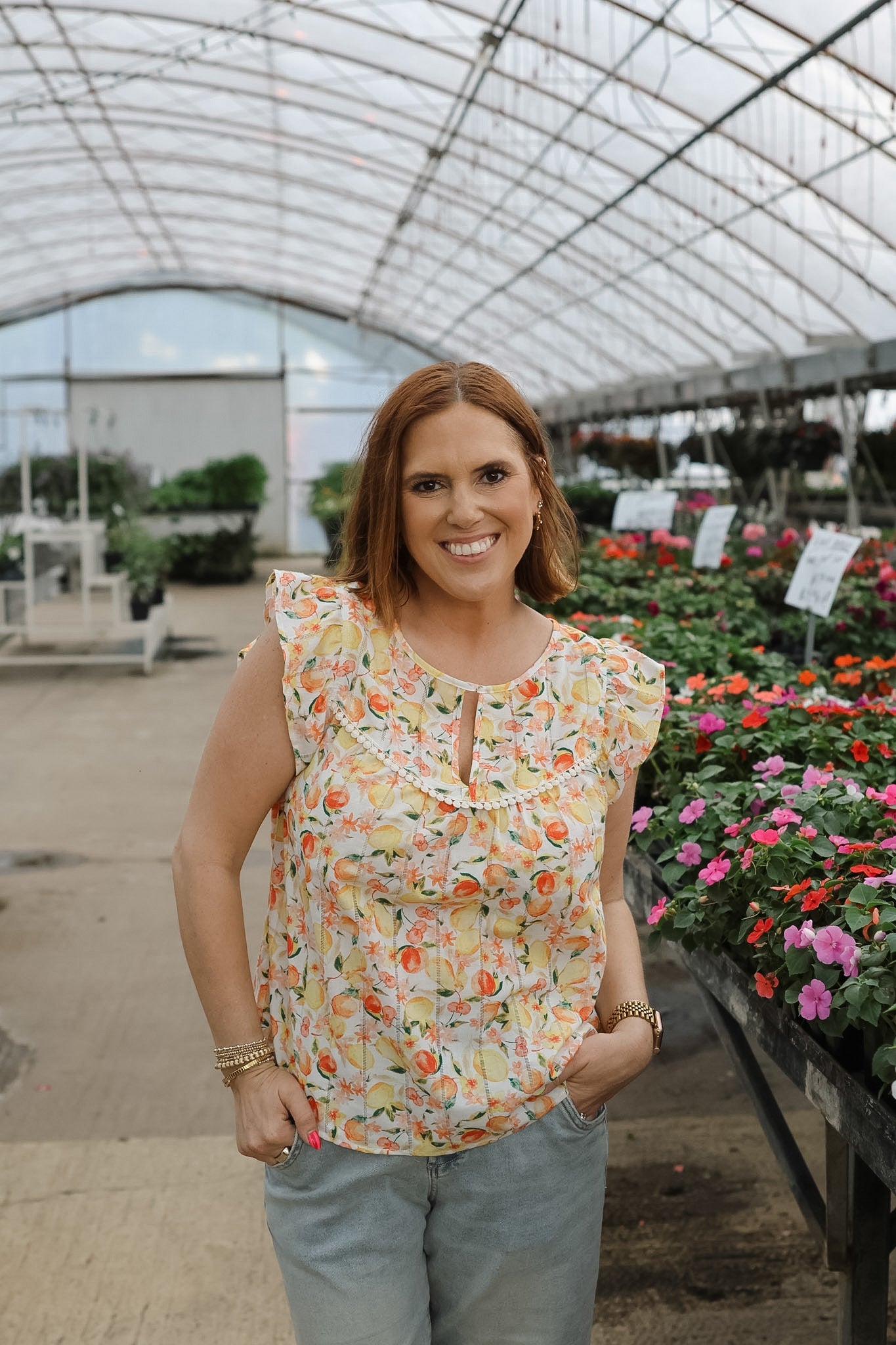 Lizette Top - Garden Party Medley