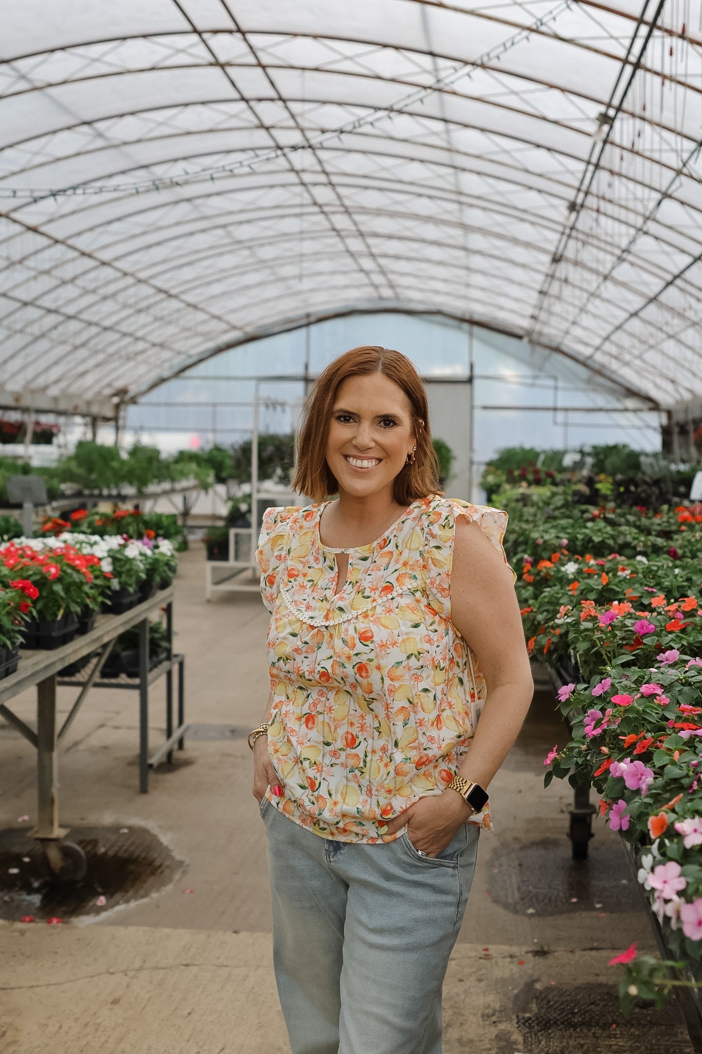 Lizette Top - Garden Party Medley