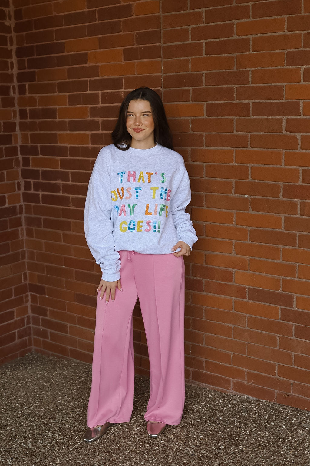 The Way Life Goes Sweatshirt - Ash