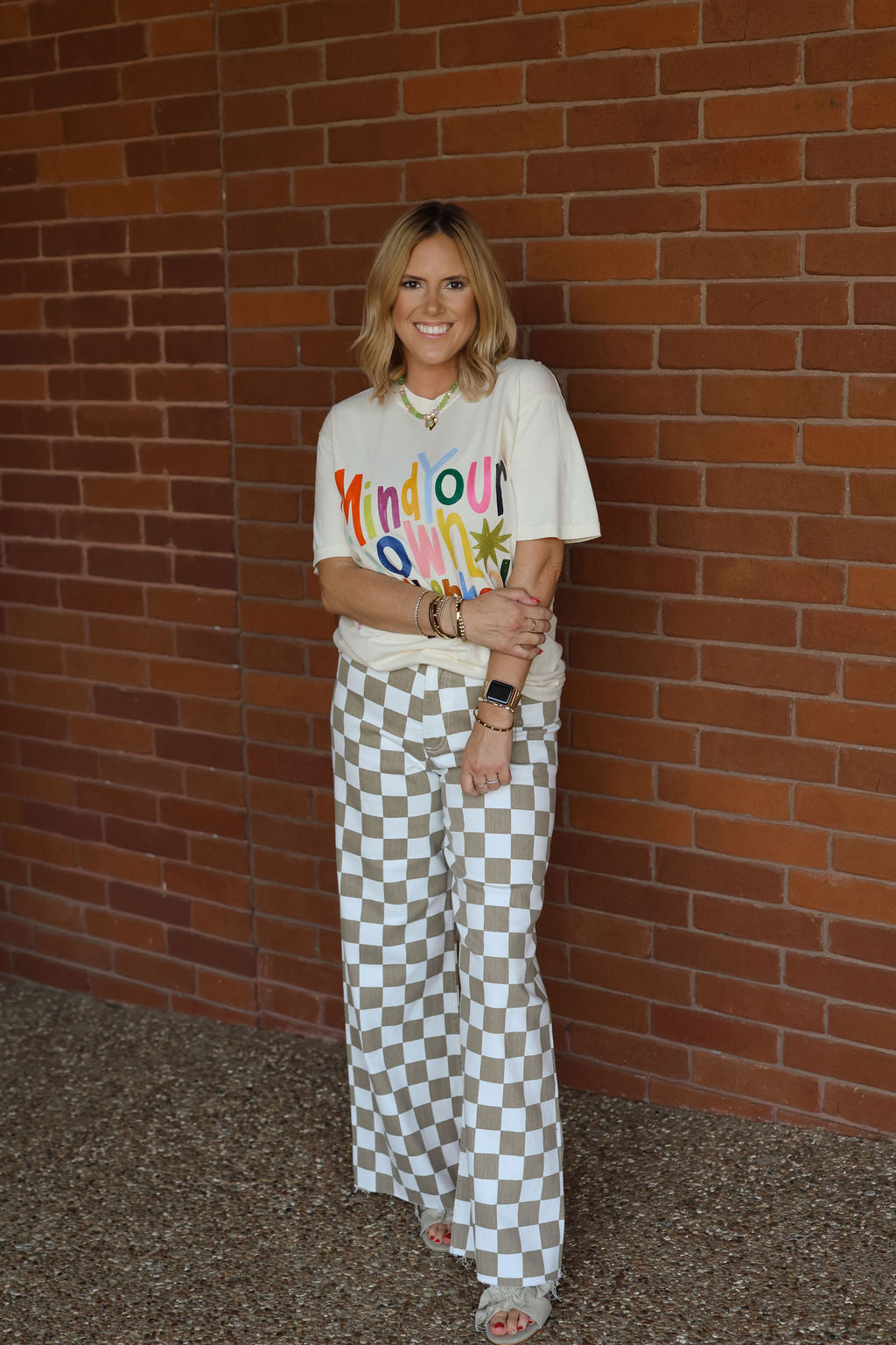 Mind Your Own Motherhood Graphic Tee - Ivory
