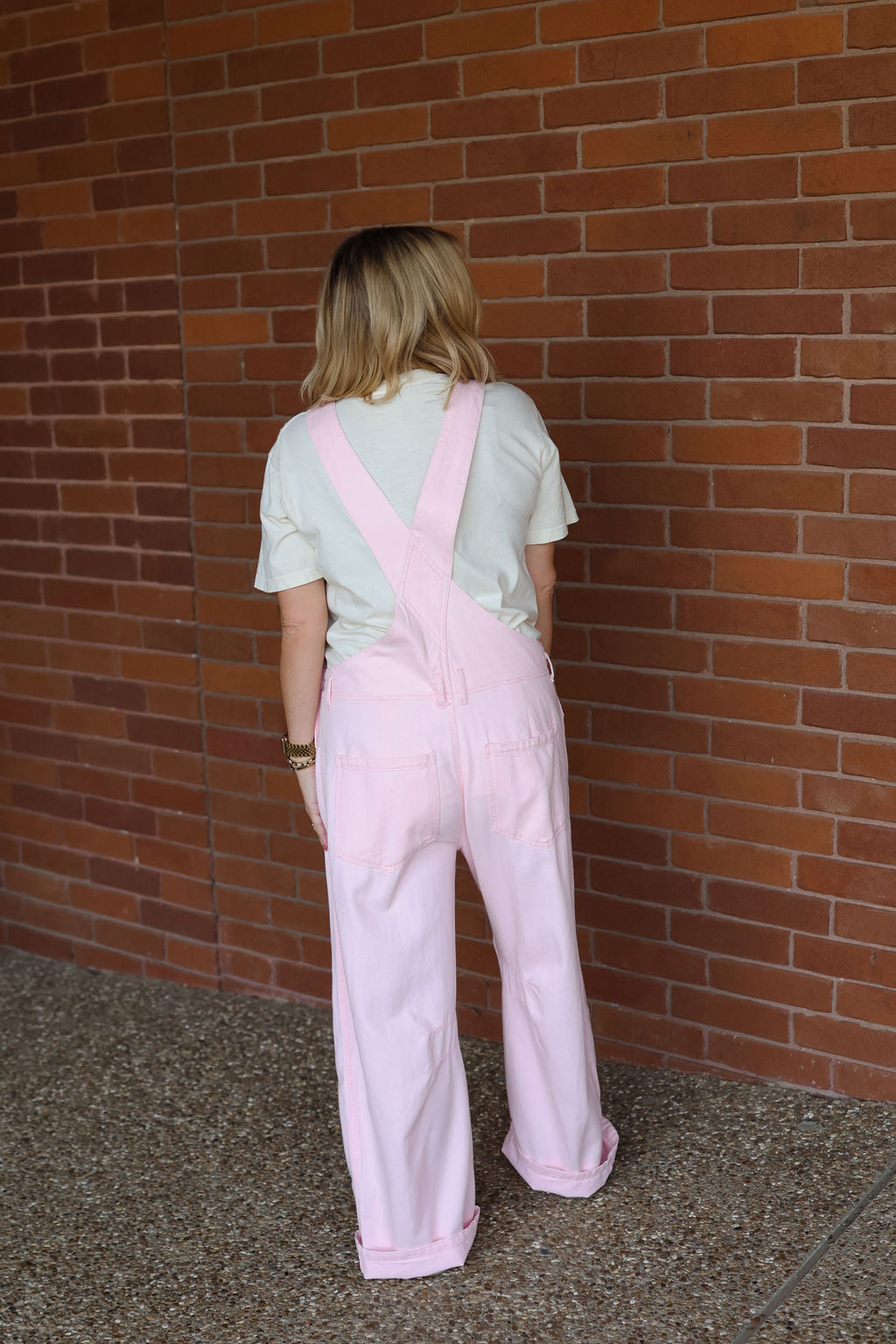 Barrel Overalls - Light Pink