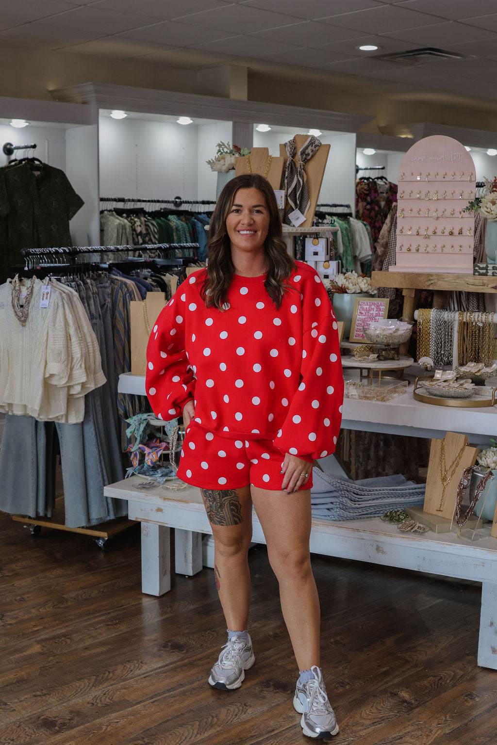 Red Polka Dot Fleece Set - SOLD AS SET