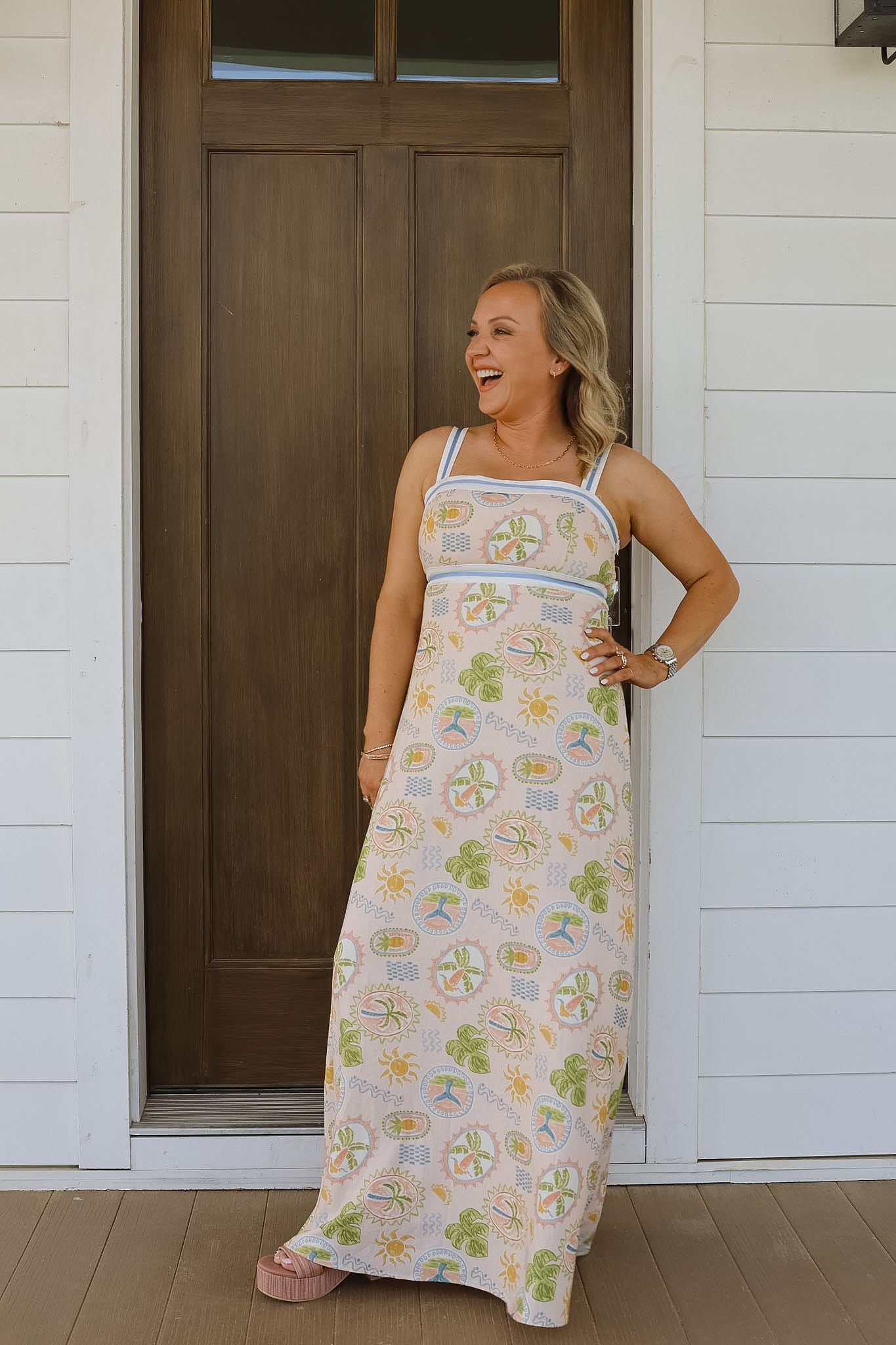 Camila Maxi Dress - Seaside Scribbles