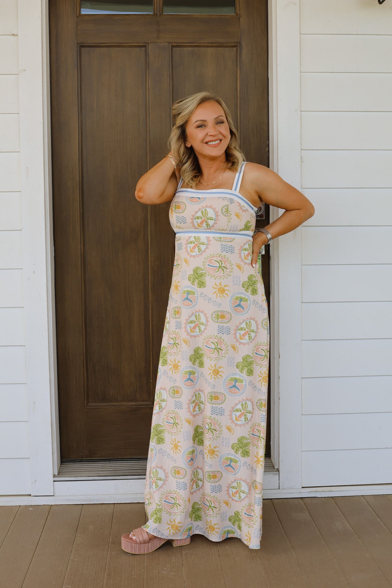 Camila Maxi Dress - Seaside Scribbles