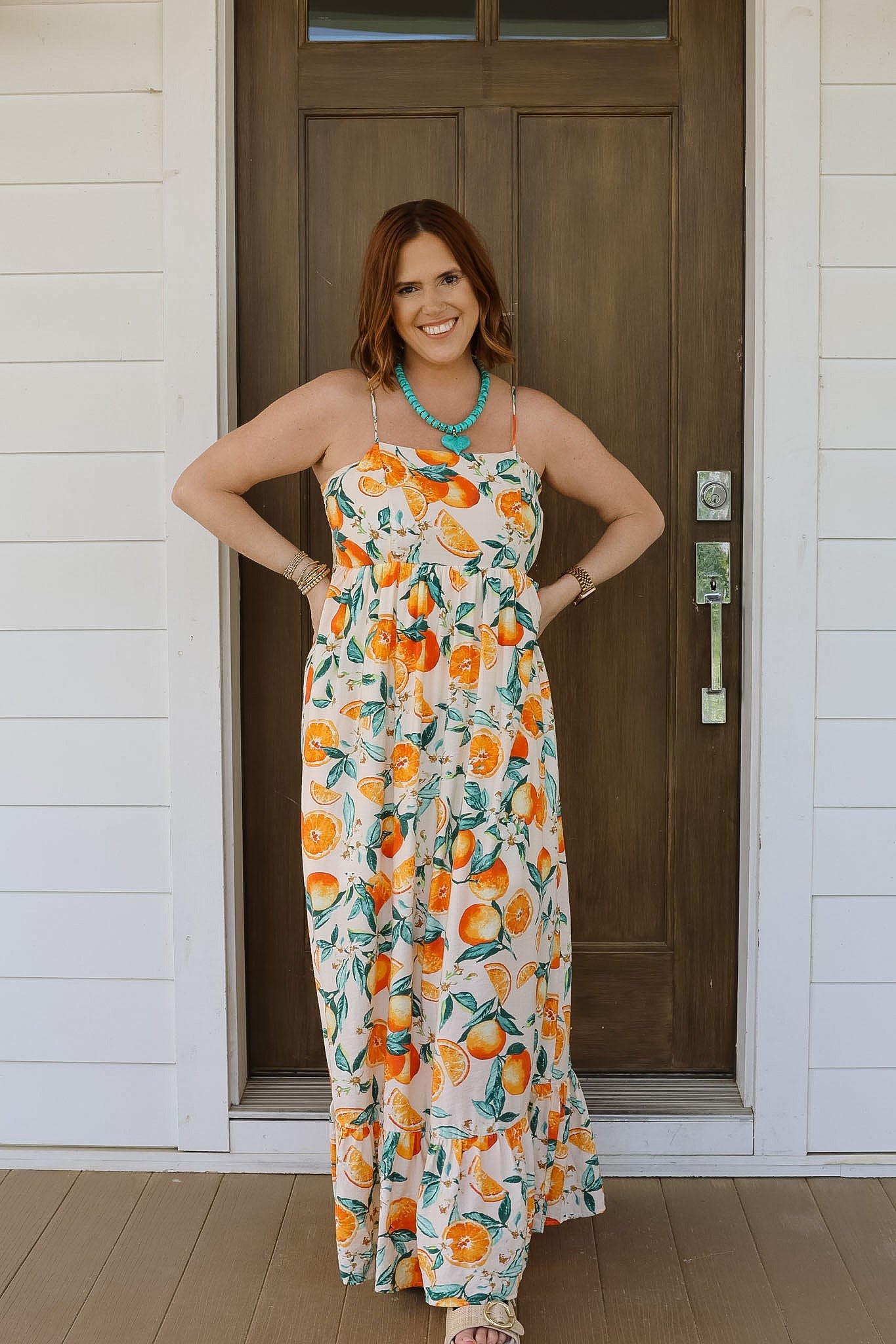 Jace Maxi Dress - Oranges