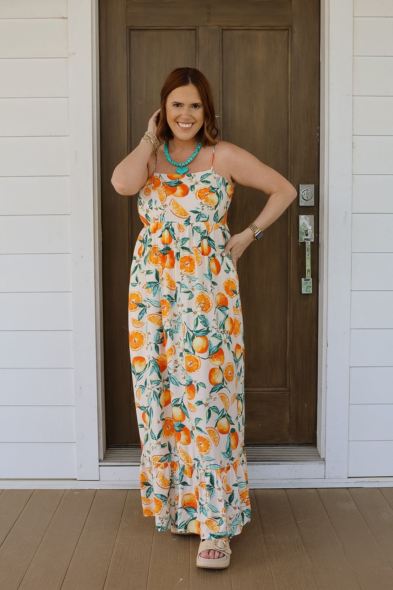 Jace Maxi Dress - Oranges