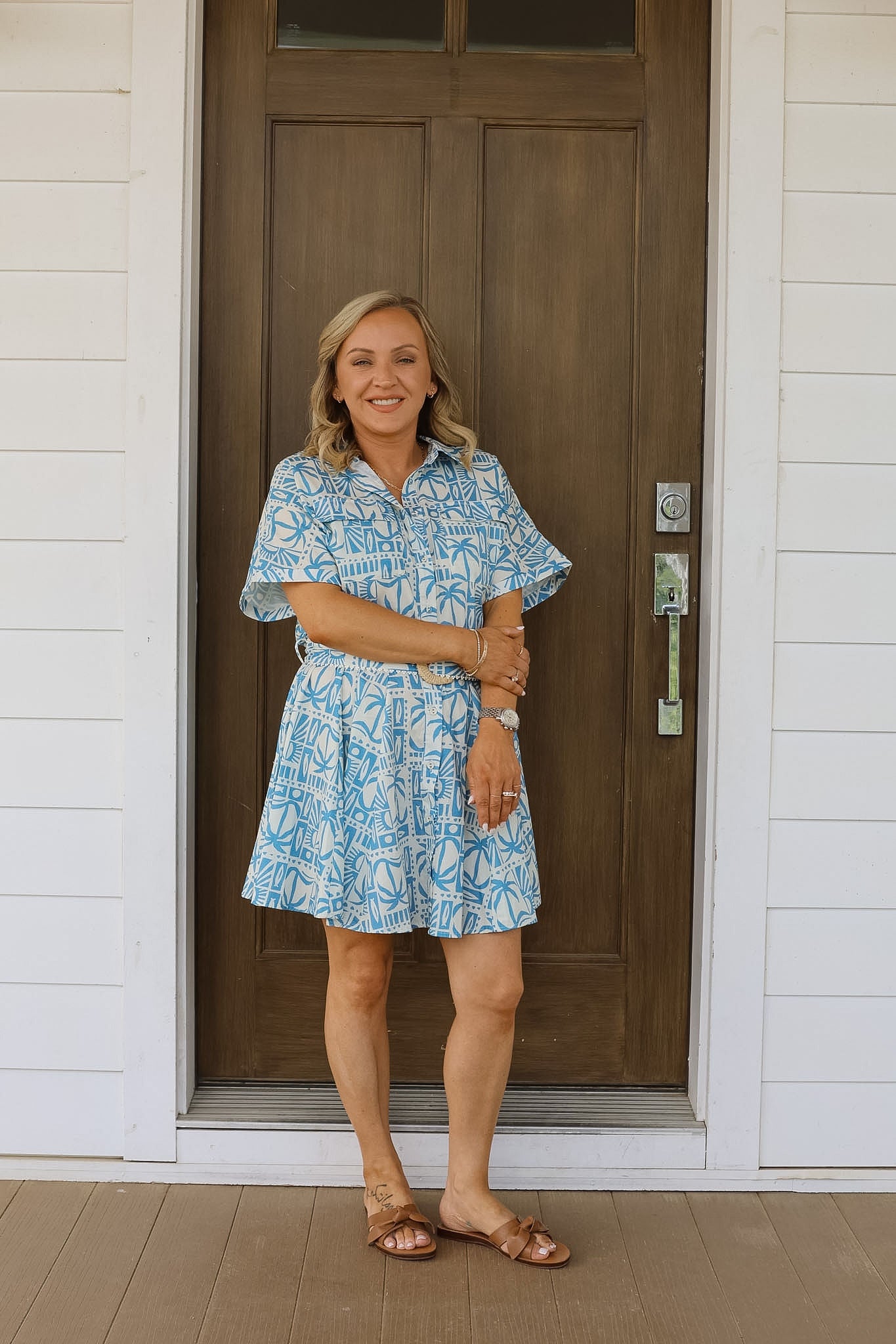 Naomi Mini Dress - Tide Tile