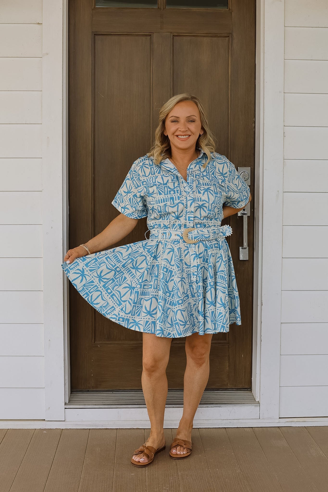 Naomi Mini Dress - Tide Tile