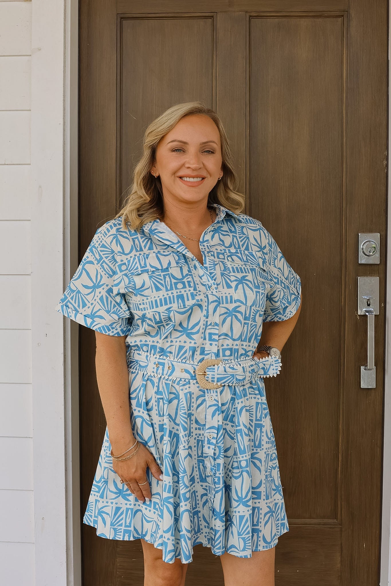 Naomi Mini Dress - Tide Tile