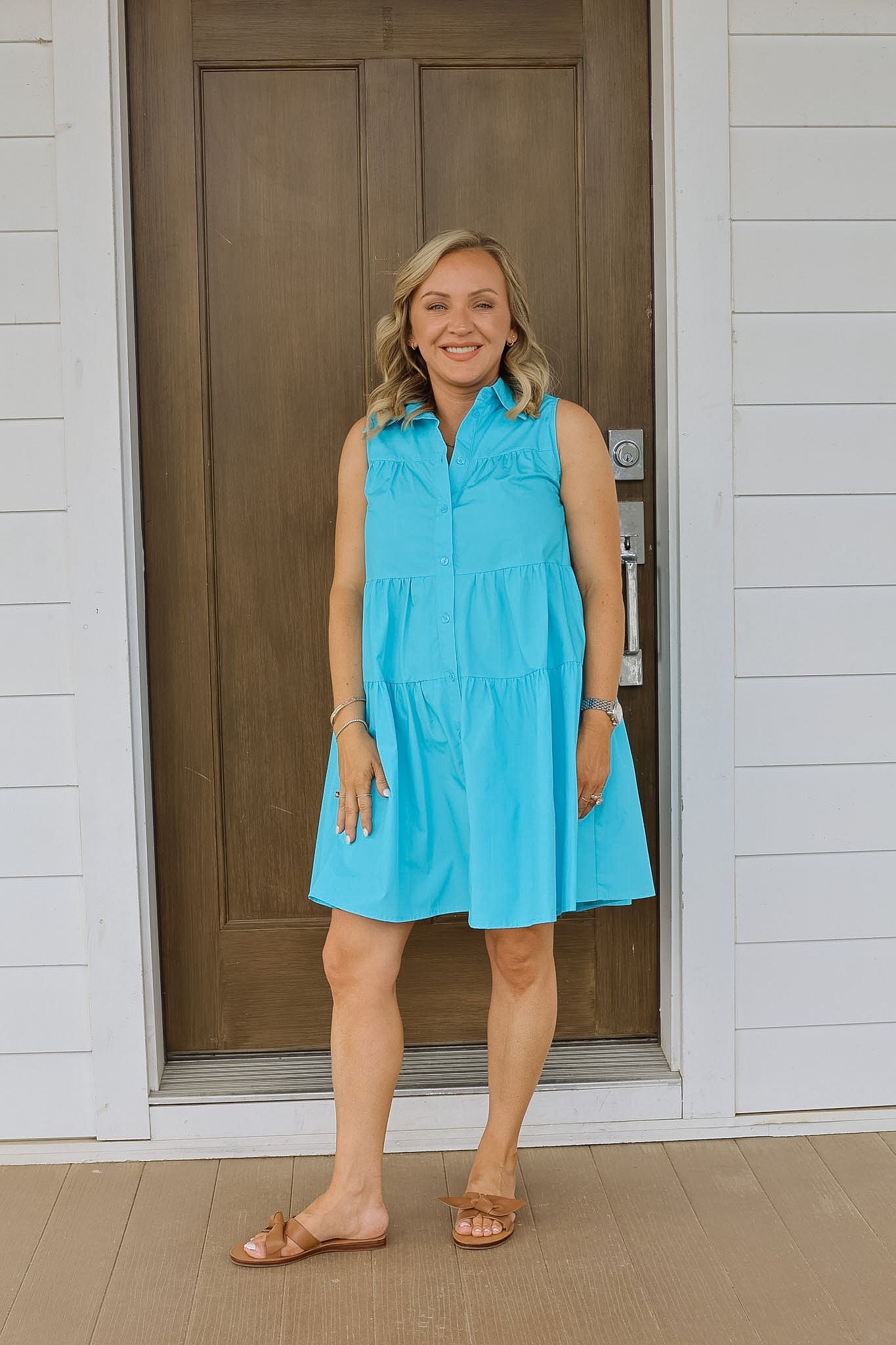 Siren Of The Seas Button Down Dress