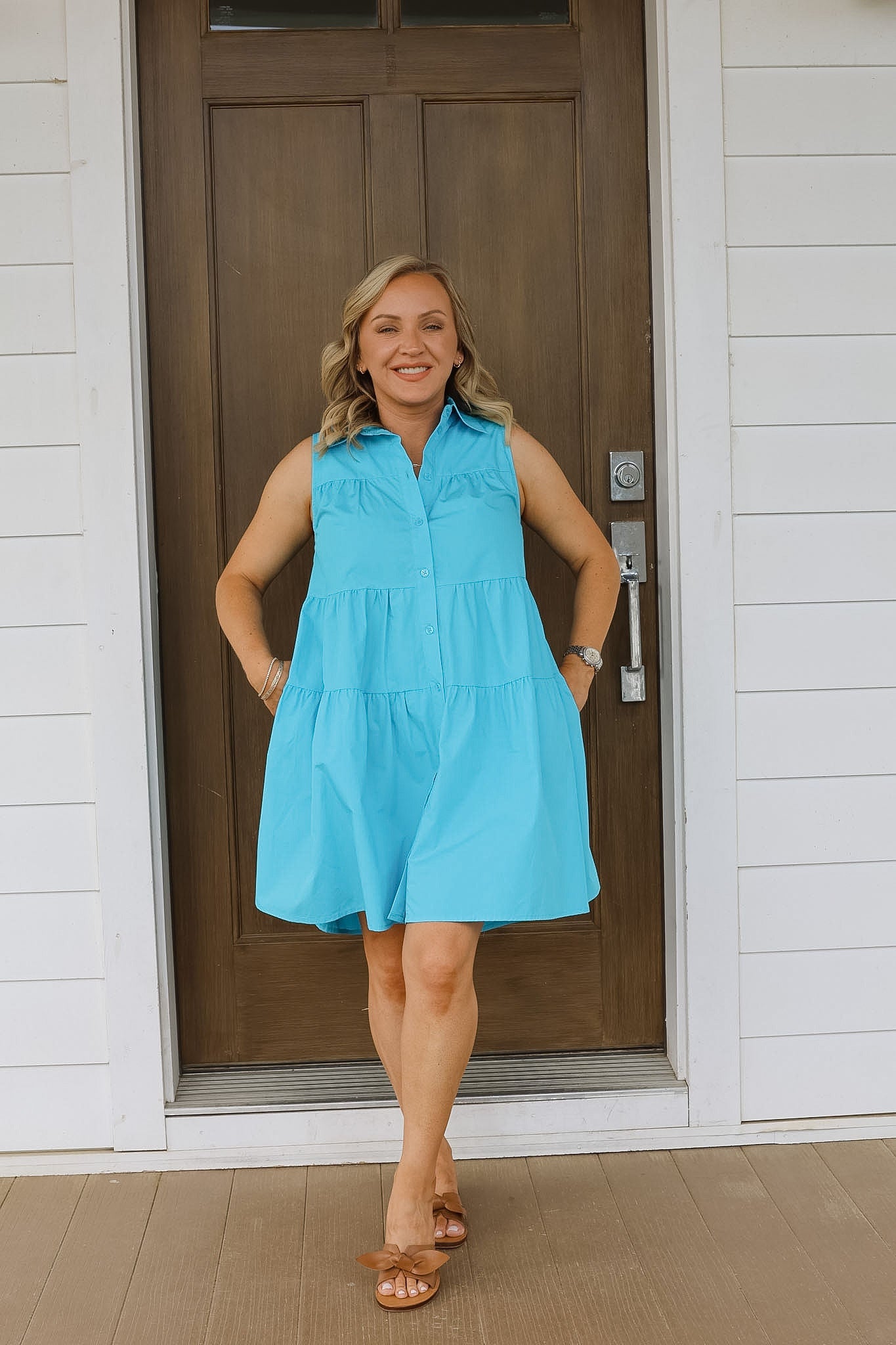 Siren Of The Seas Button Down Dress